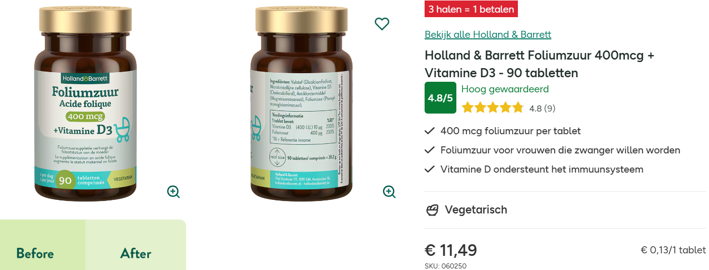 -67% Zwangerschapsolie & Foliumzuur 🤰