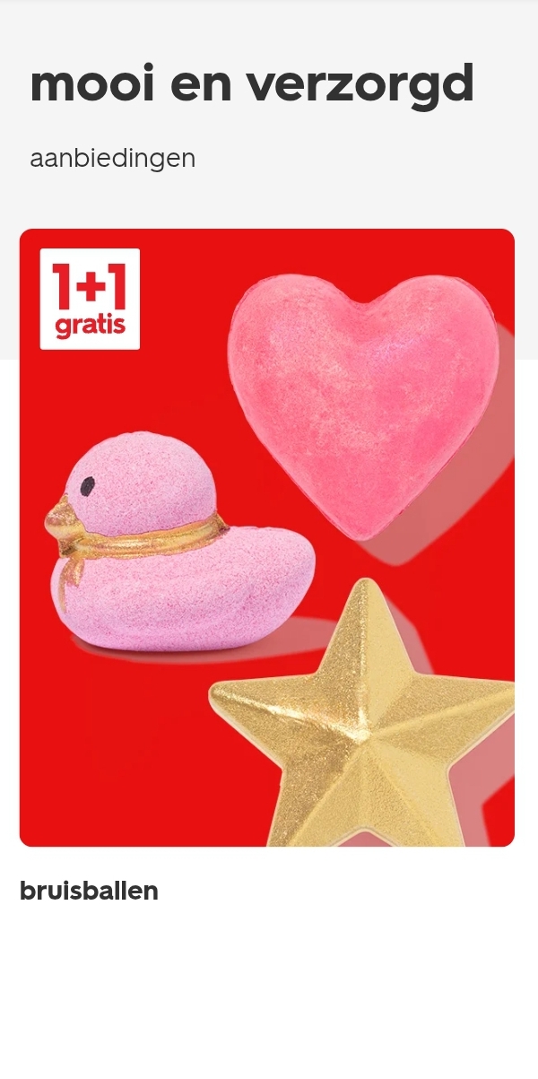 Hema bad bruisballen 1+1 gratis