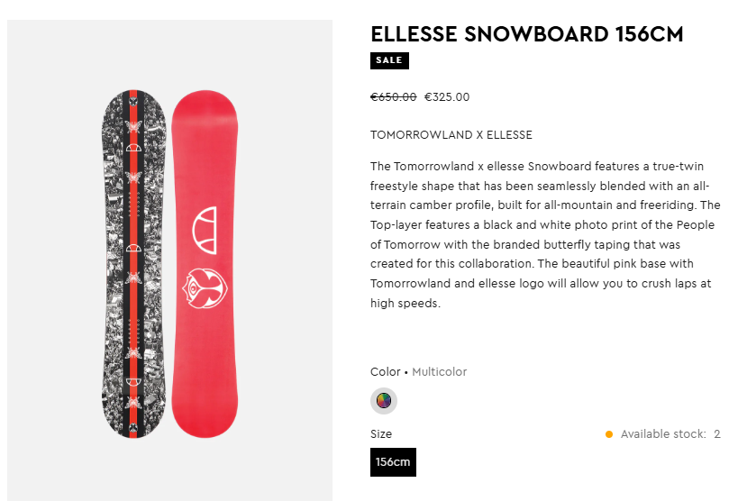-50% ELLESSE SNOWBOARD 156cm 🦋 TML edition