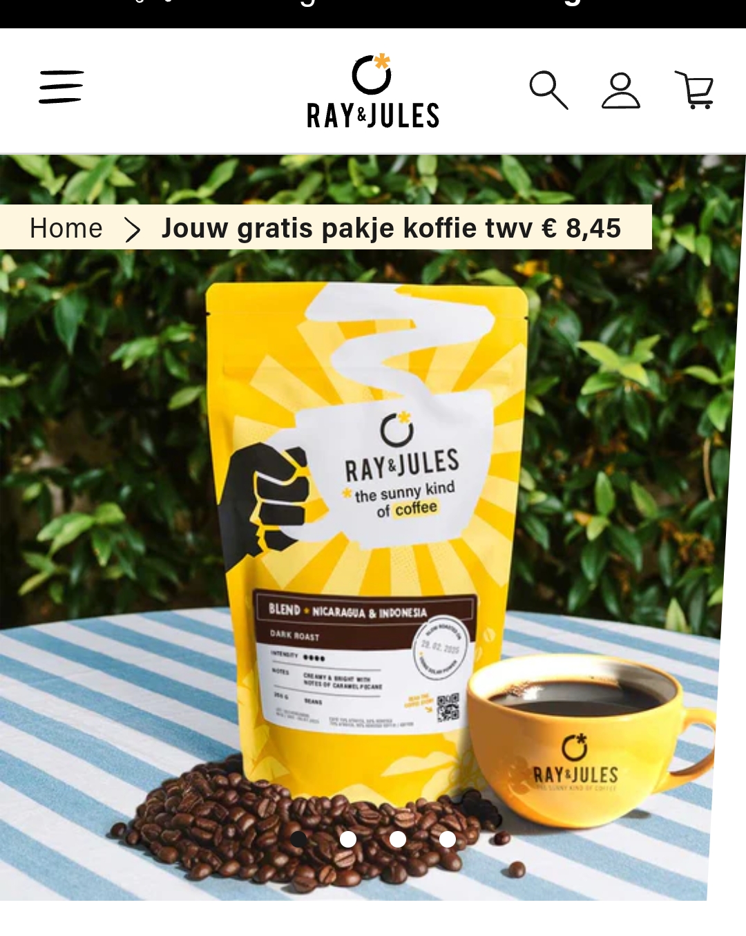 Gratis koffie Ray & Jules