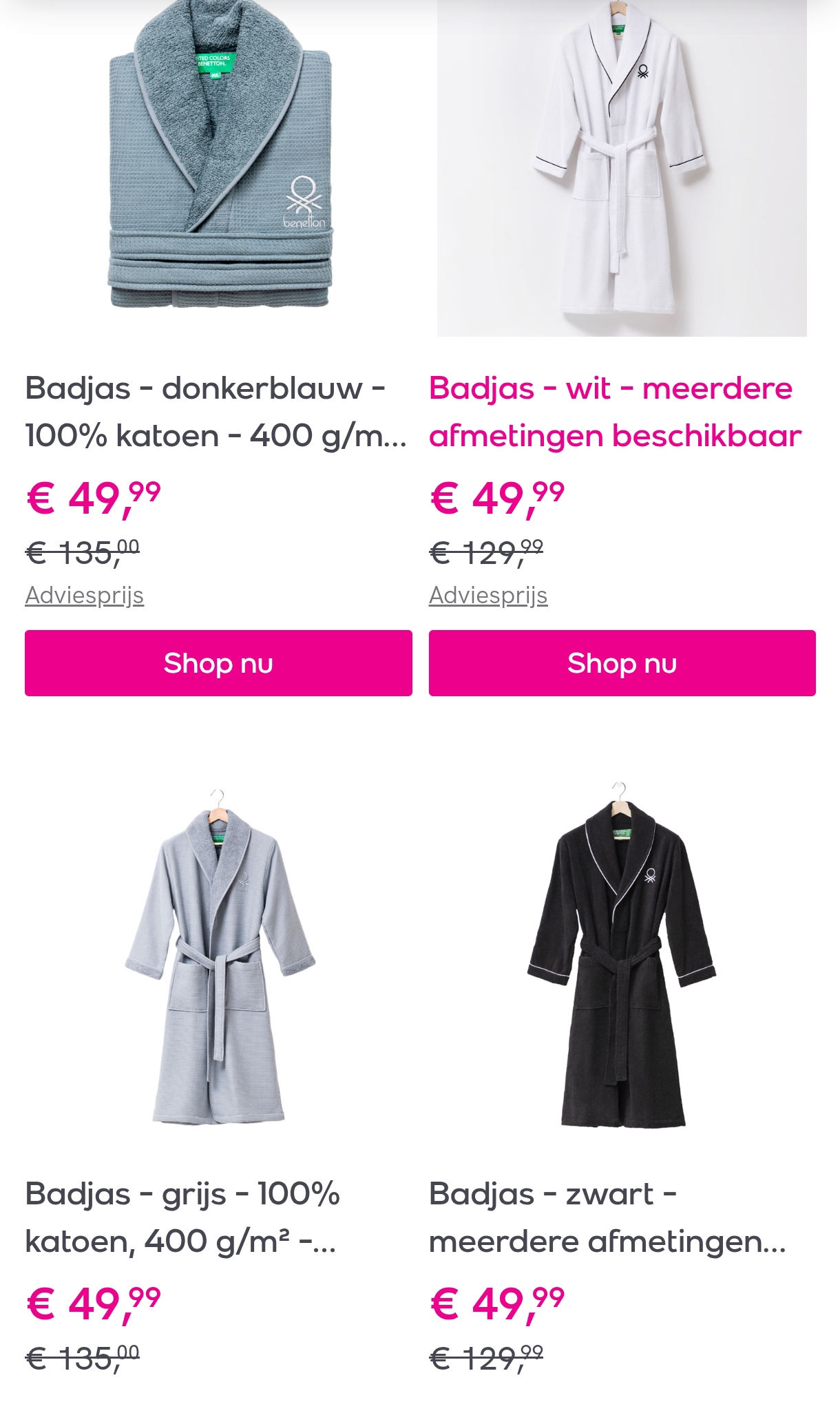 United colors of Benetton huishoudelijke artikelen