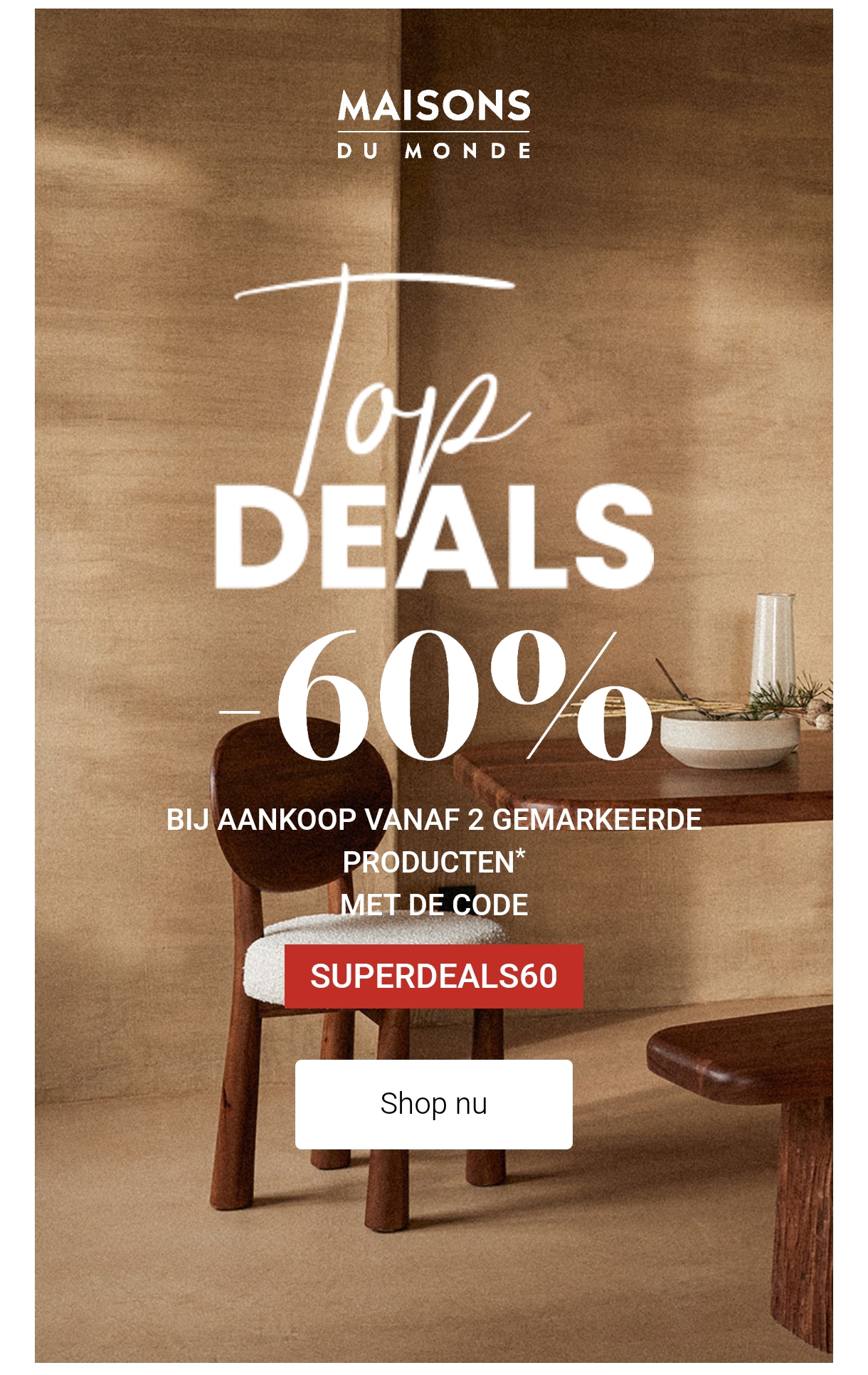 60% korting bij Maison du monde