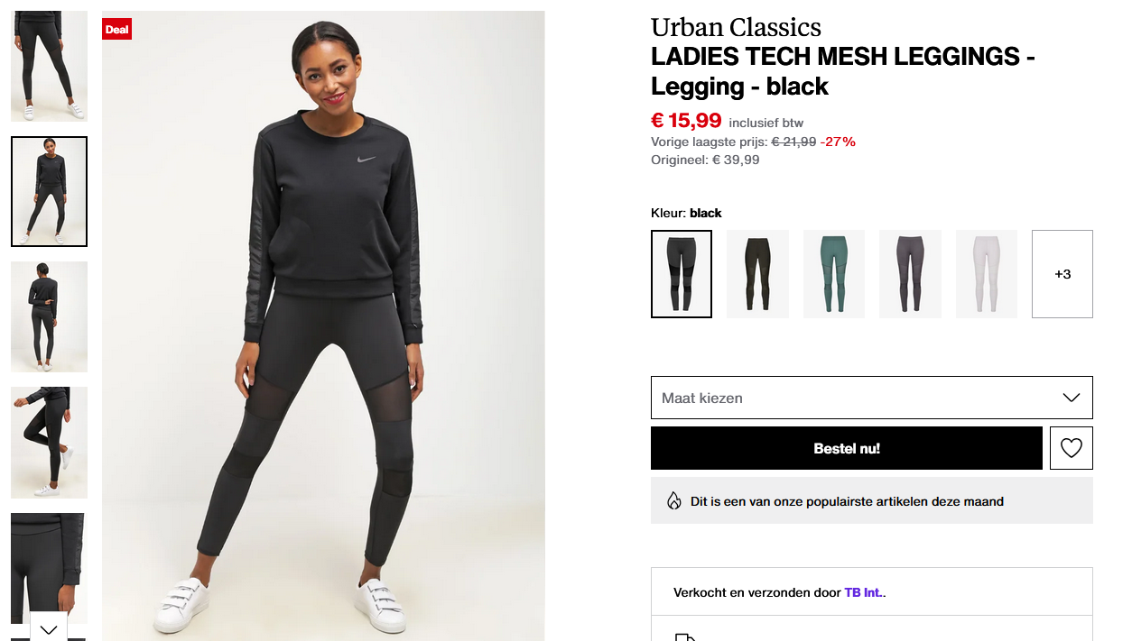 Urban Classics LADIES TECH MESH LEGGINGS - Legging