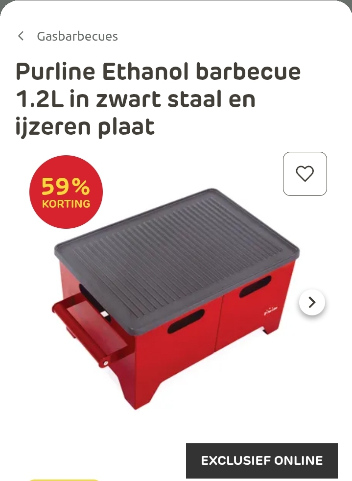 Purline Ethanol barbecue -59%