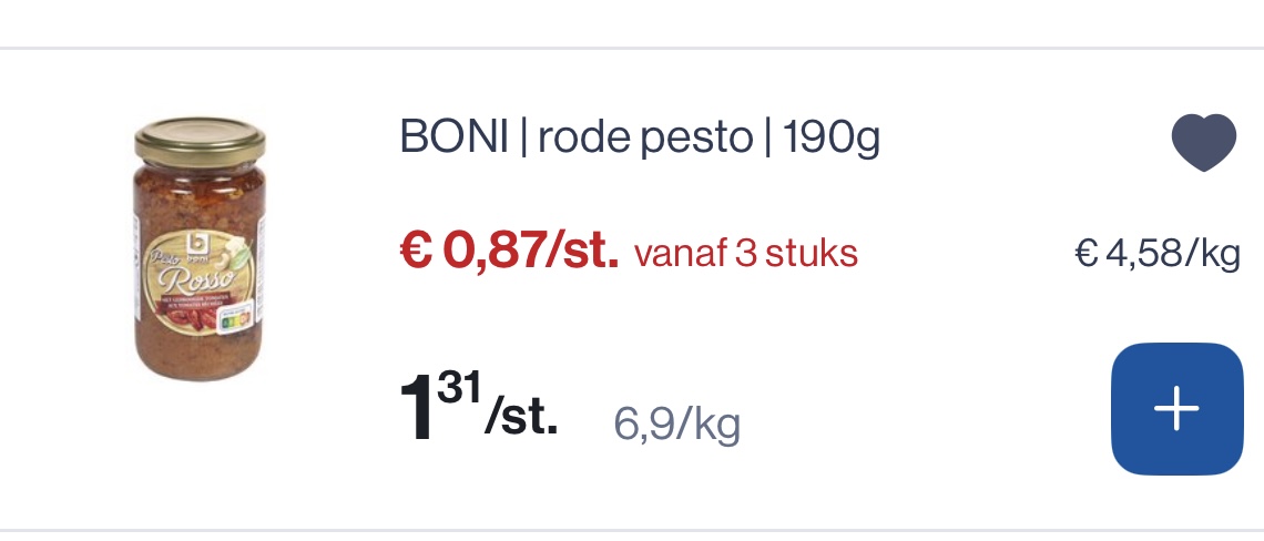 Boni rode pesto 190 gram