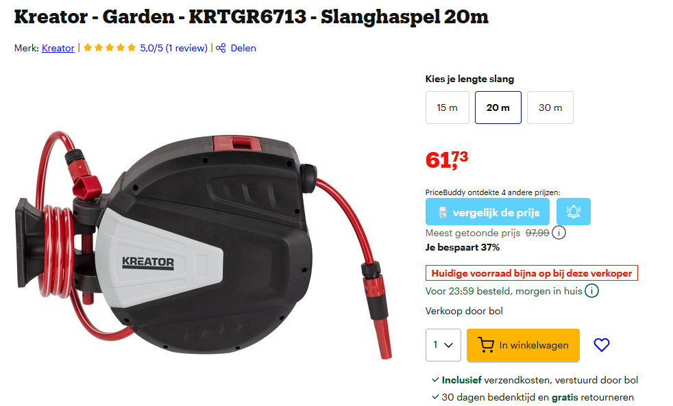 Kreator - Garden - KRTGR6713 - Slanghaspel 20m