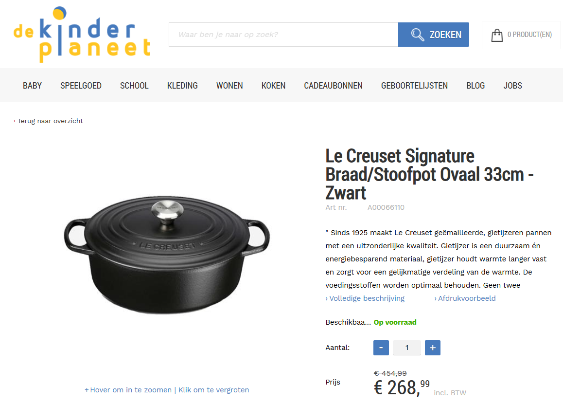 Tot -60% op Le Creuset ❤️ Valentijn tip