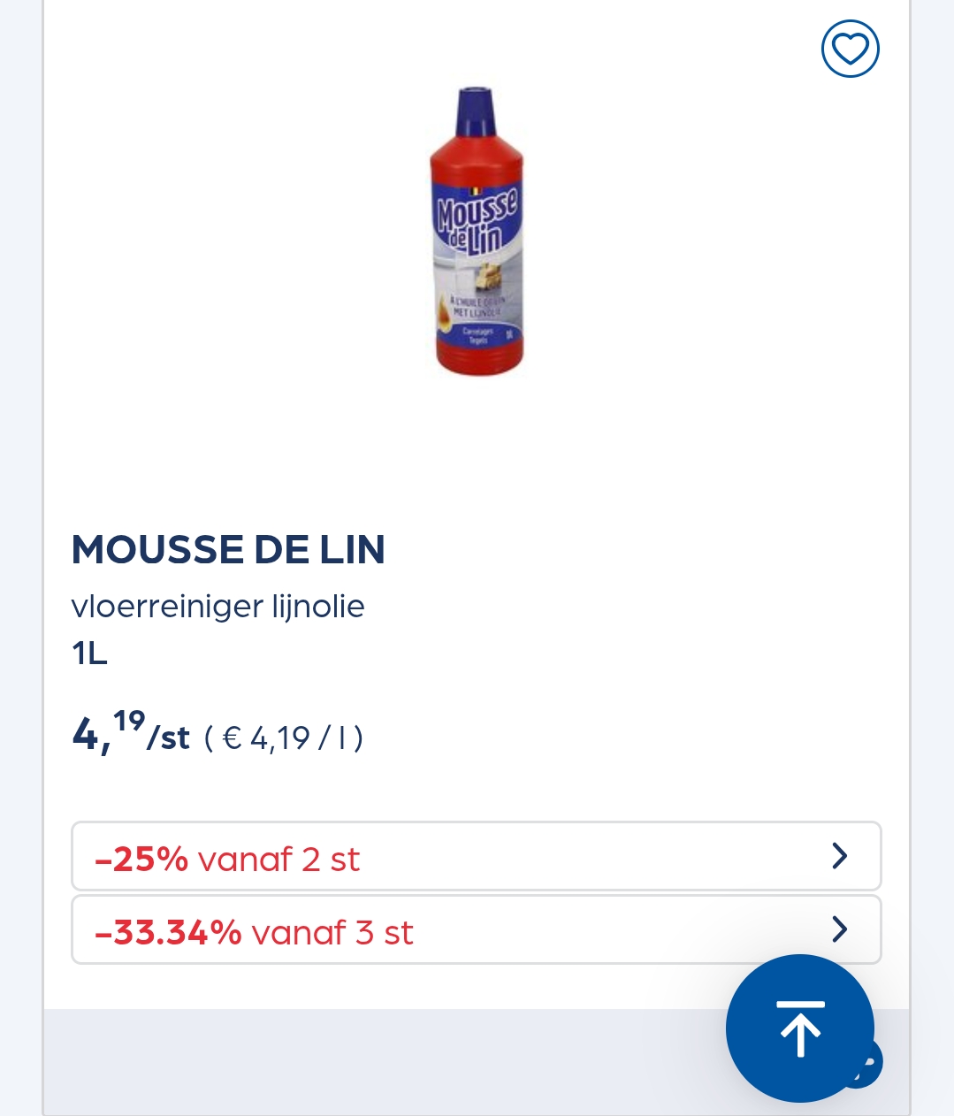 Colruyt MOUSSE DE LIN