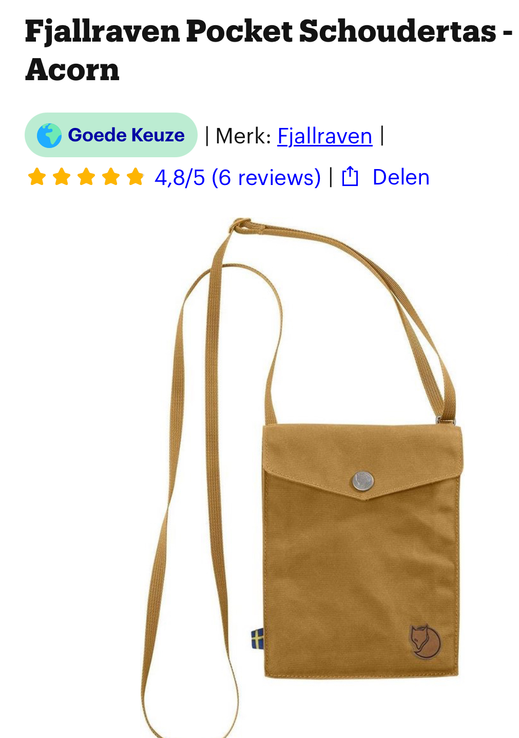 Fjallraven Schoudertas