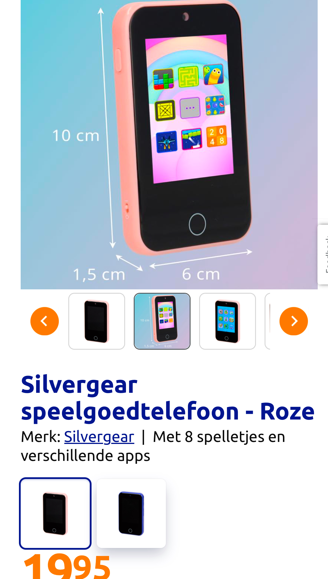 Speelgoedtelefoon Silvergear goedkoop bij Action 👍