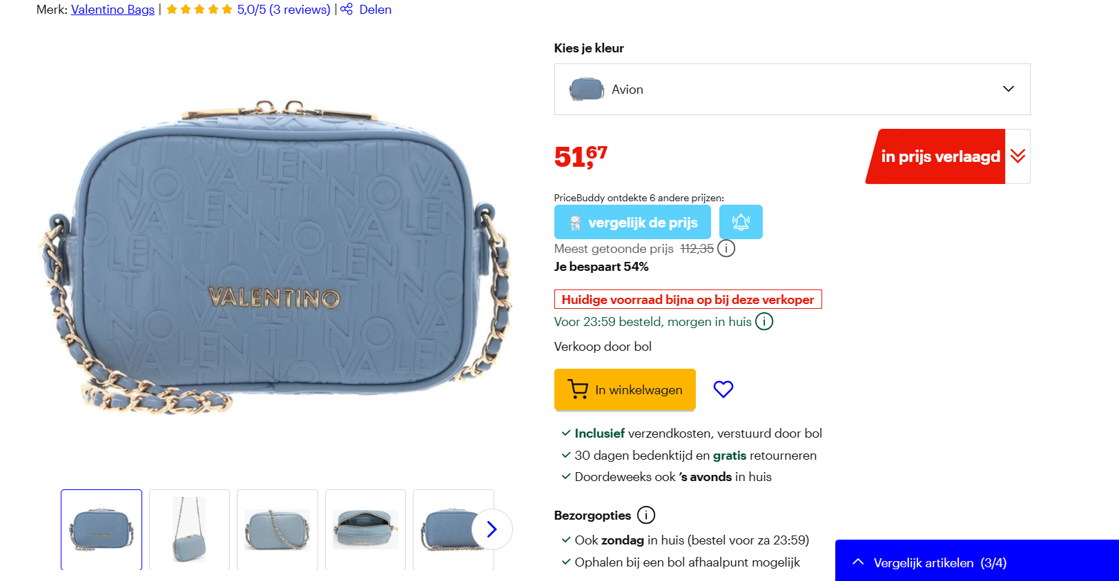 -54% Valentino schoudertas