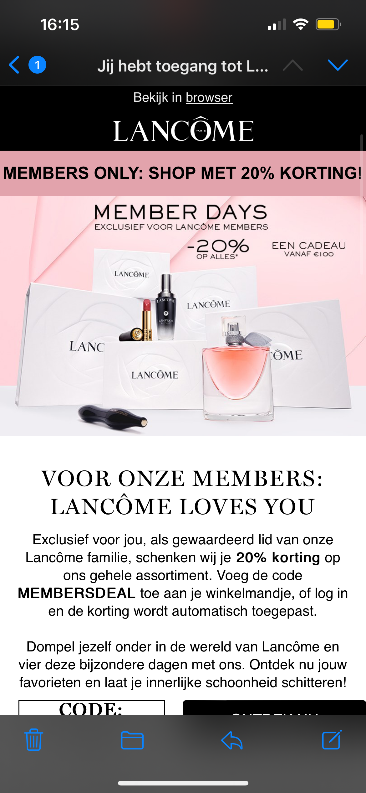 Lancome Member Days