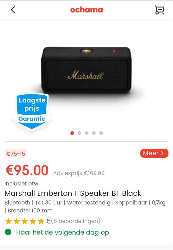 Marshall Emberton II Speaker