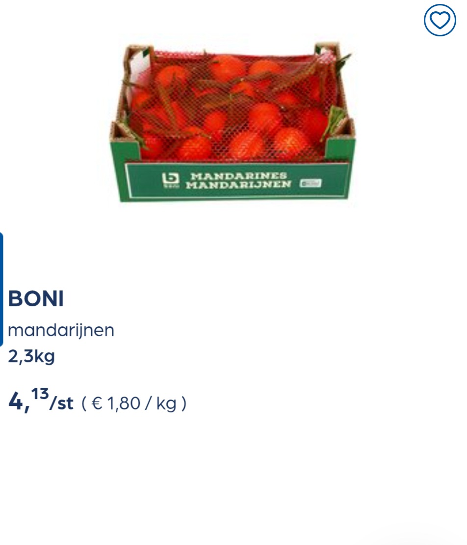 Collect&go BONI mandarijnen 2,3kg