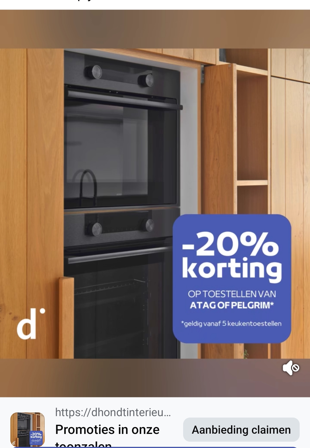 D'hondt interieur 20% op toestellen