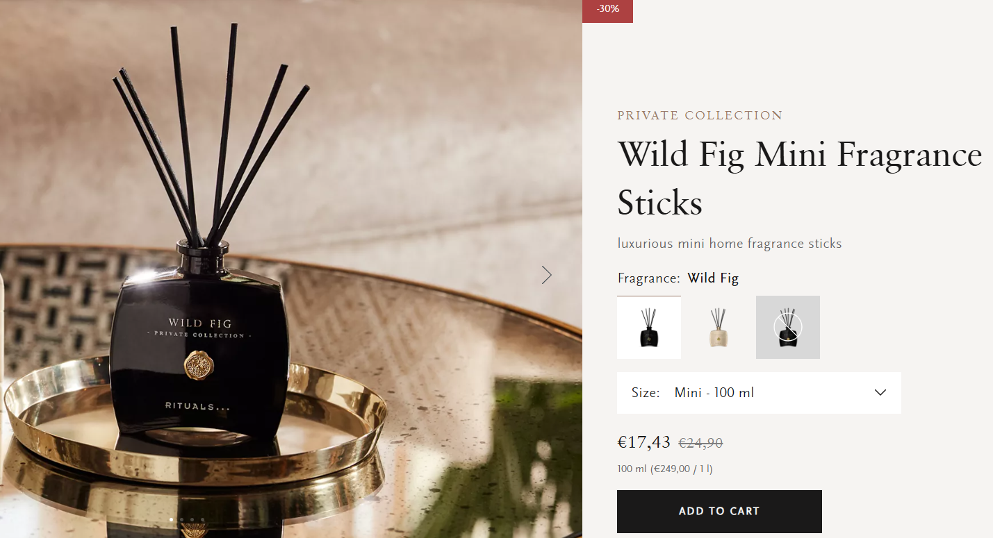 -30% Rituals Wild Fig Mini-geurstokjes, 100 ml ✨