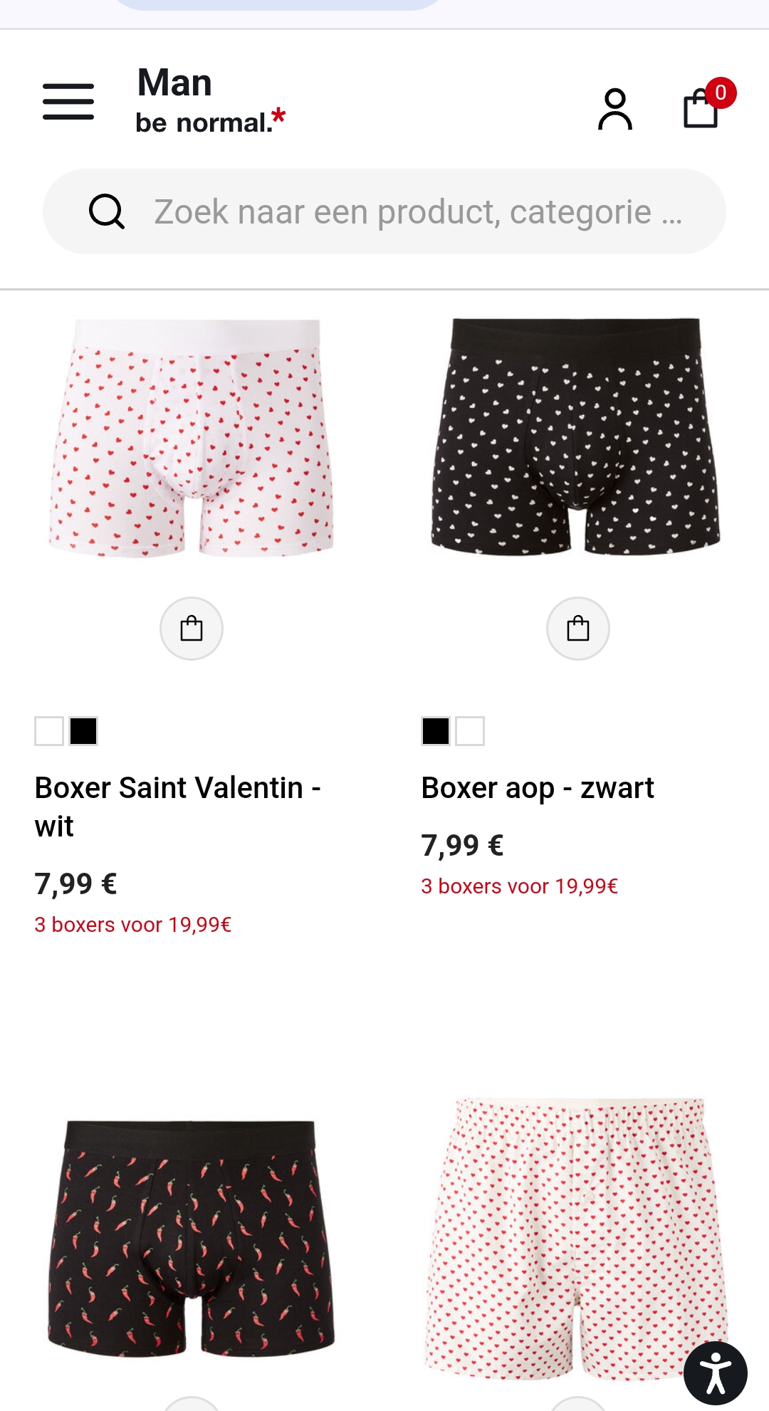 Celio ondergoed 3 voor €19,99