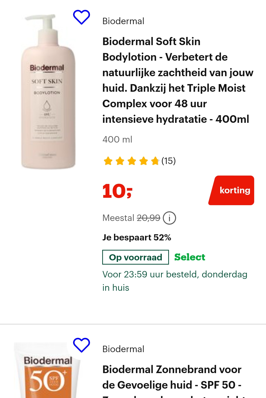 Biodermal tot 52% bij bol