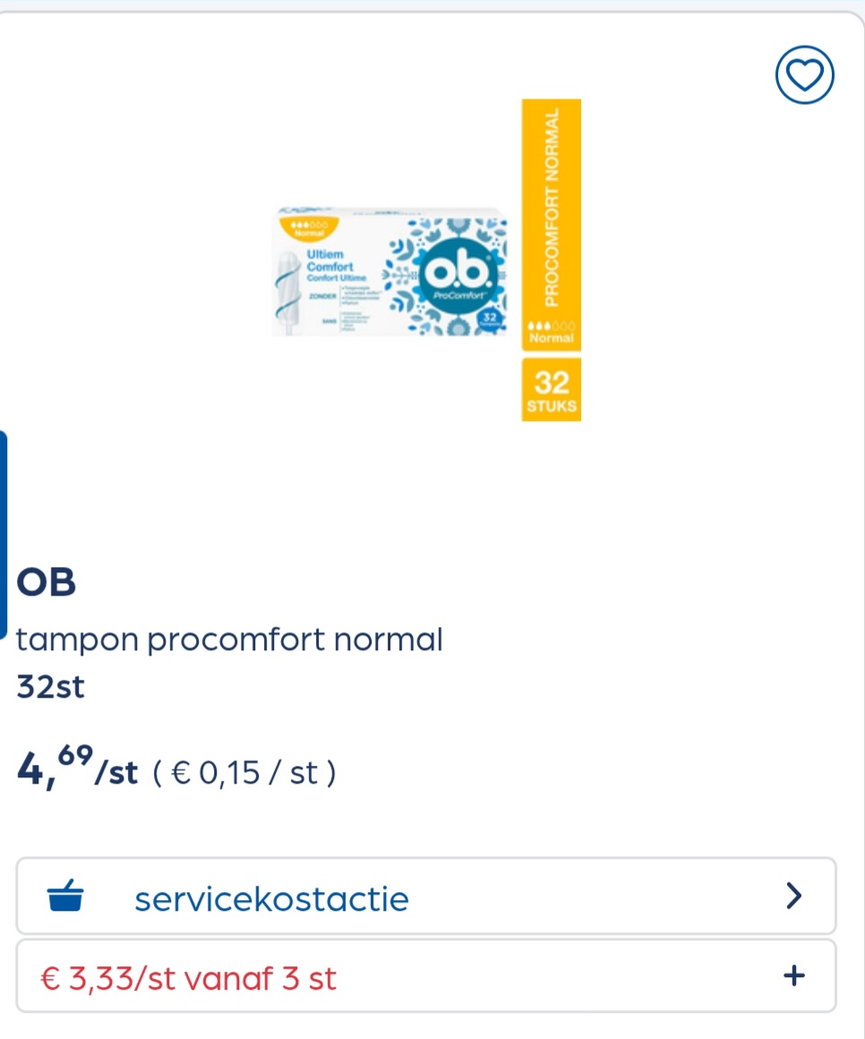 Collect&go OB tampon procomfort normal 32st