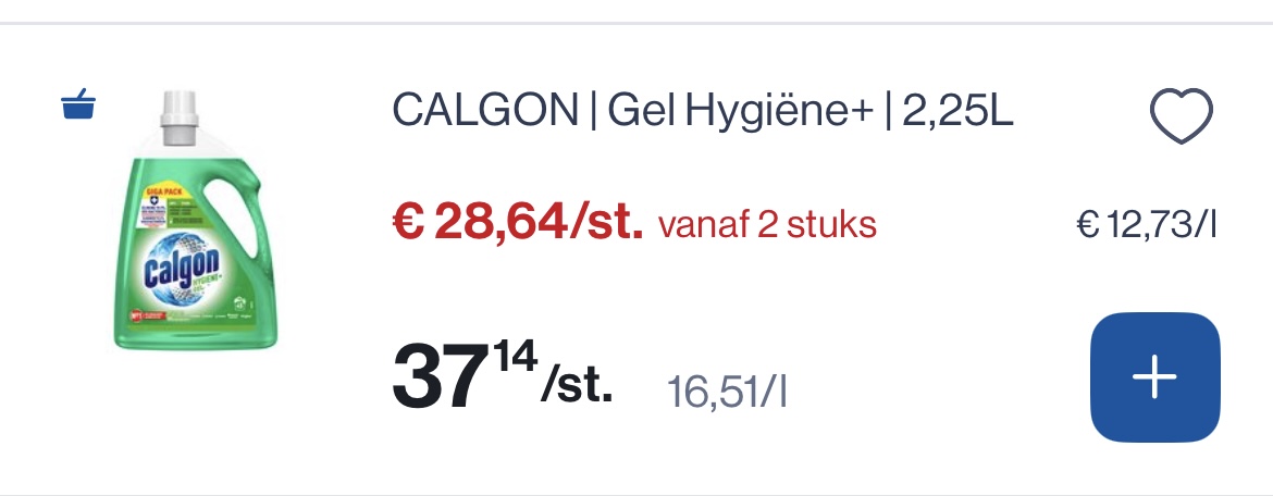 Calgon gel hygiëne + 2,25L