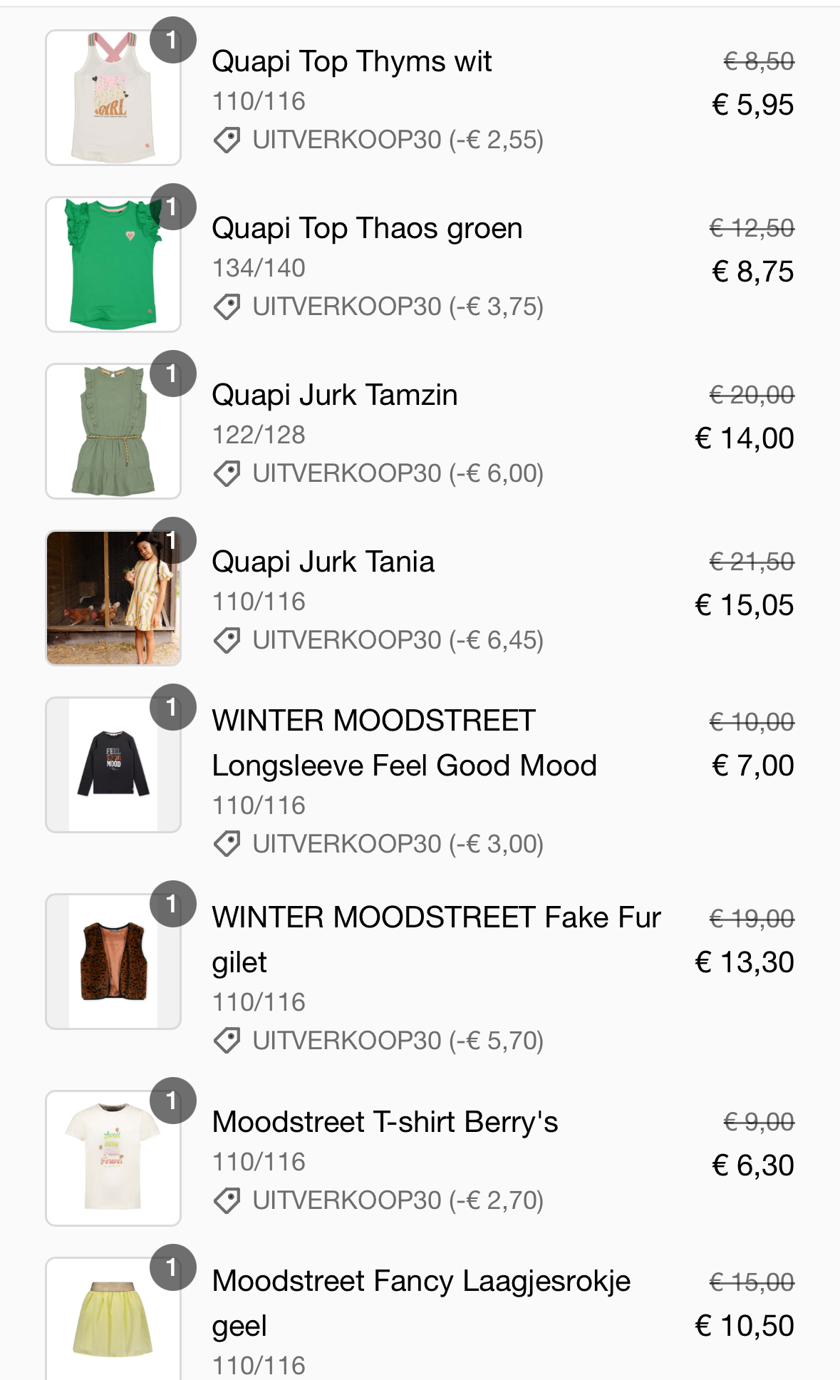 Uitverkoop blitsekids