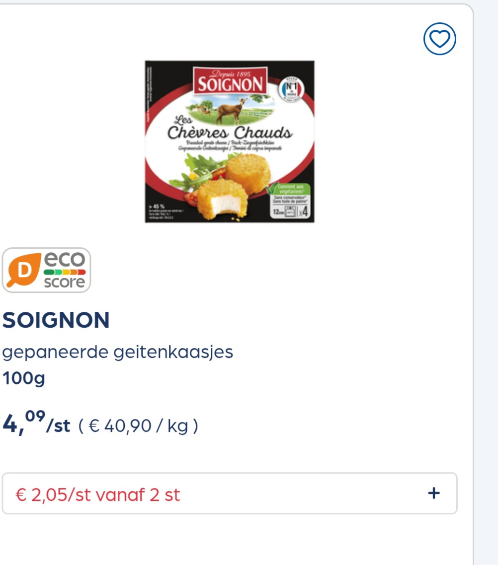 Collect&go SOIGNON gepaneerde geitenkaasjes 100g