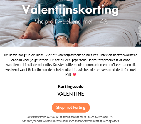 ixxi: 14% korting