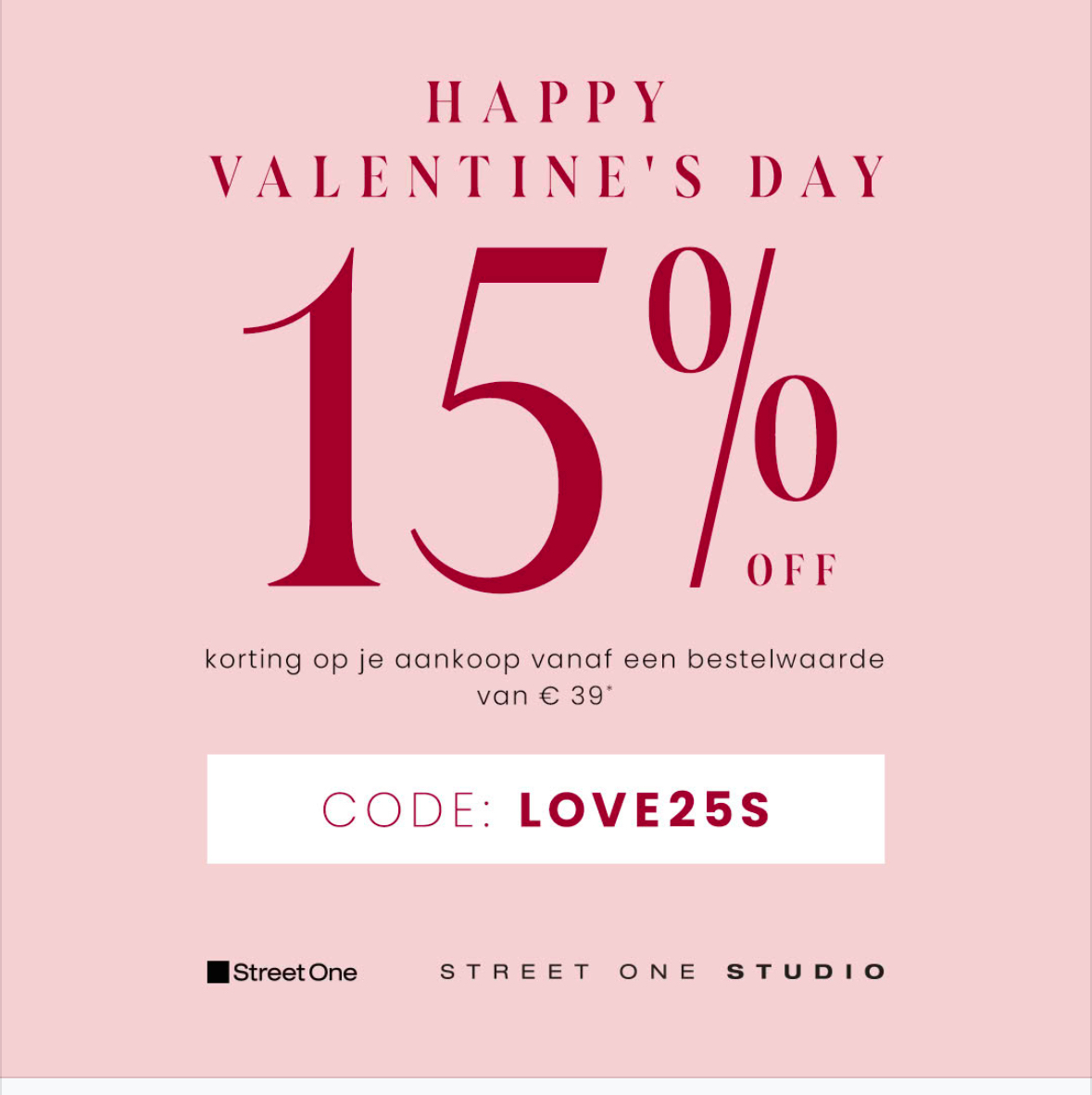 Kortingscode street one
