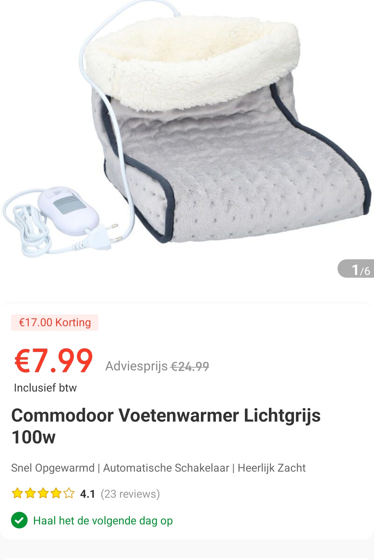 Image of voetenwarmer