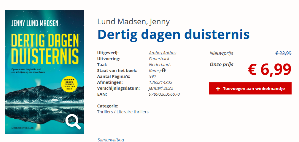 Dertig dagen duisternis - Jenny Lund Madsen