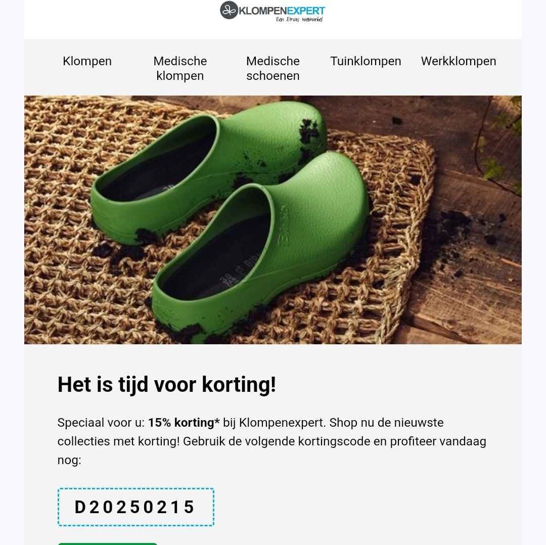Klompenexpert 15%