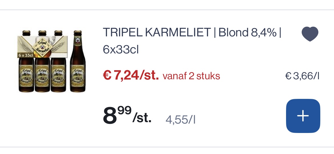 Tripel karmeliet blond 8,4% 6x33 cl