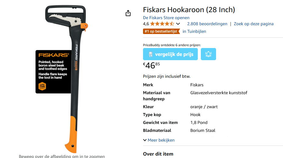 Fiskars Hookaroon / Sappie