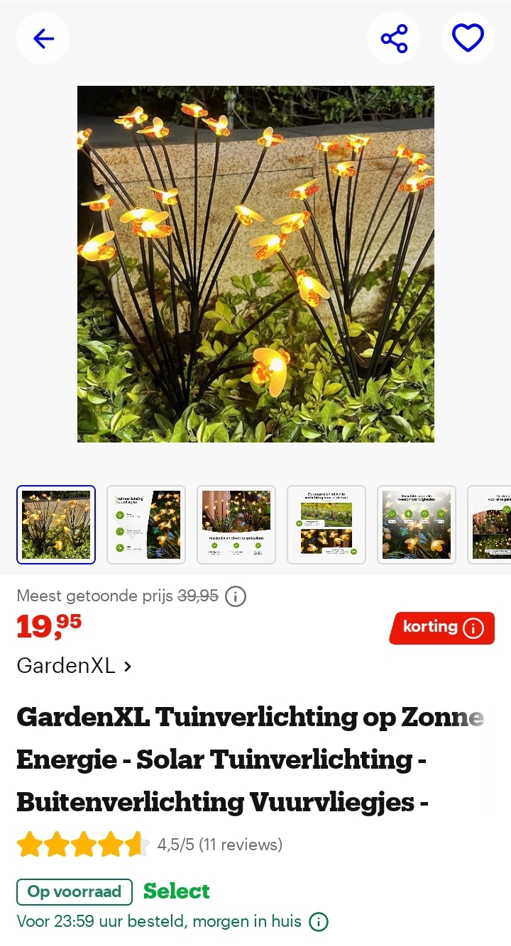 GardenXL Buitenverlichting Vuurvliegjes