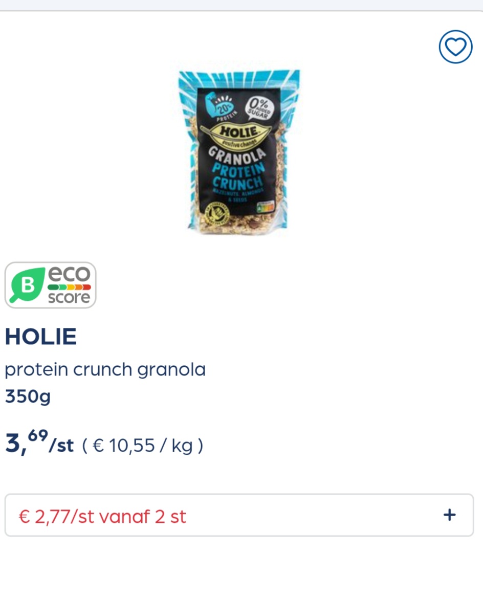 Collect&go HOLIE protein crunch granola 350g