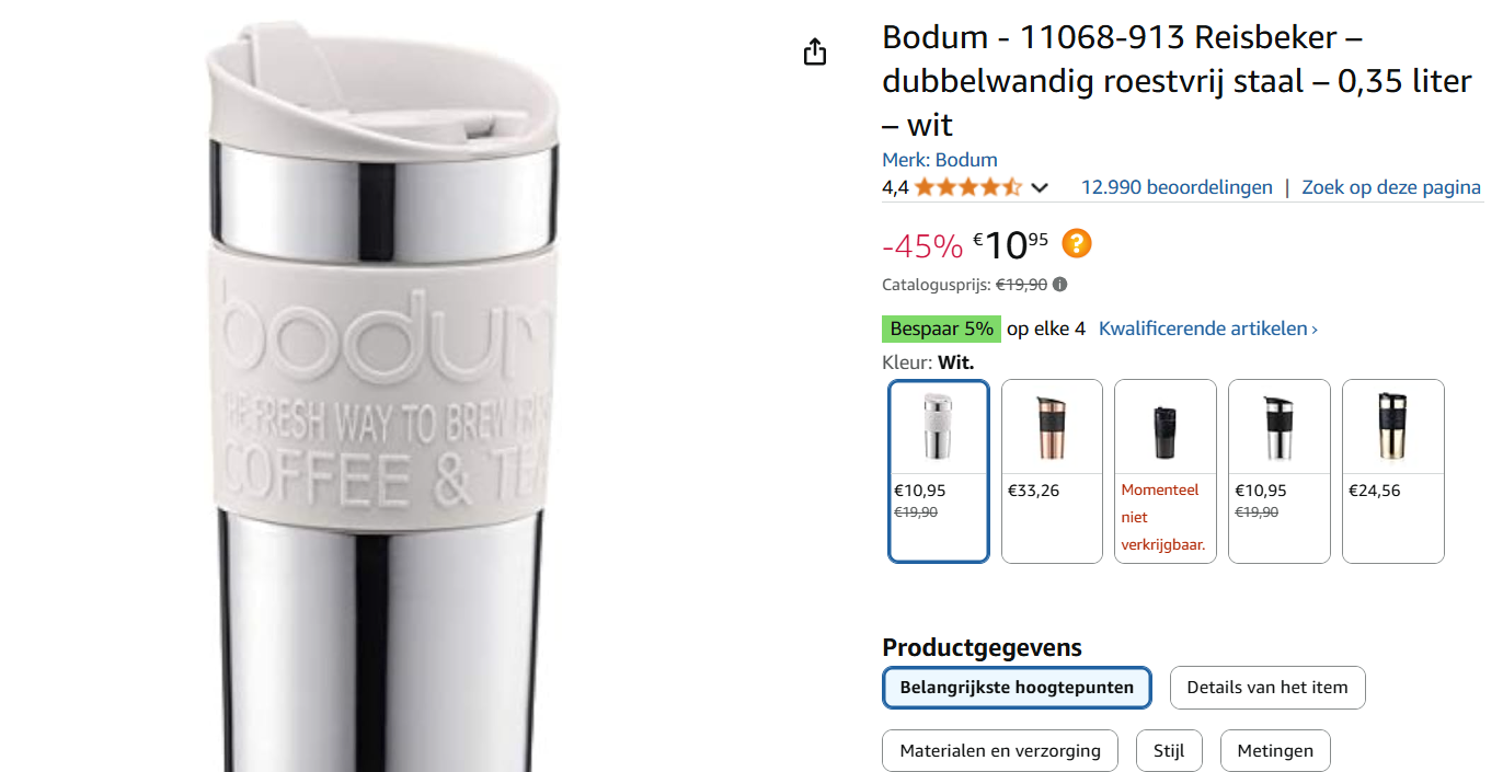 bodum reisbeker