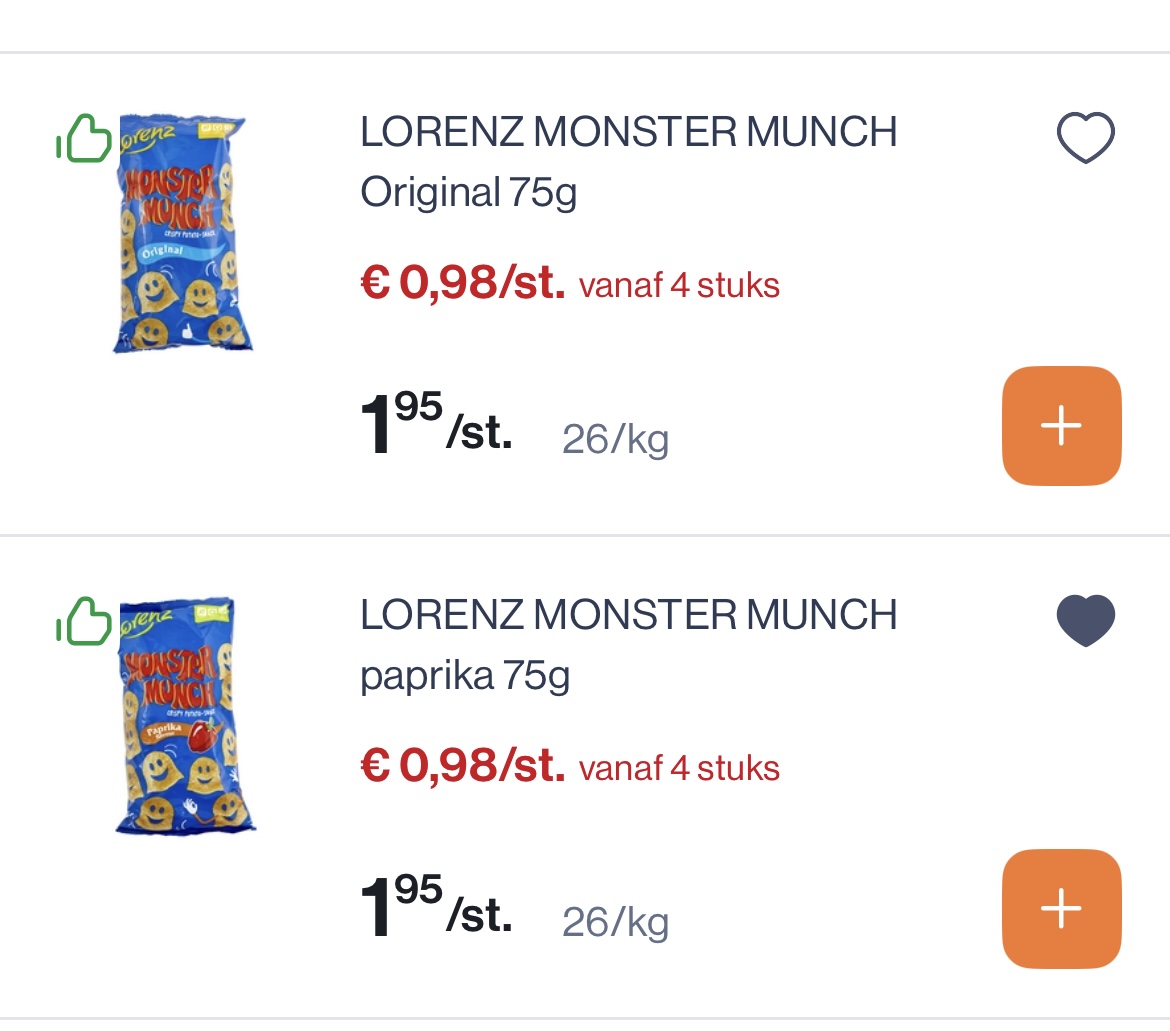 Lorenz monster Munch original en paprika 75 gram
