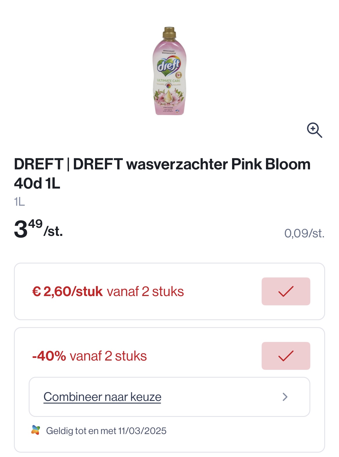 Dreft wasverzachter pink bloom 40 d