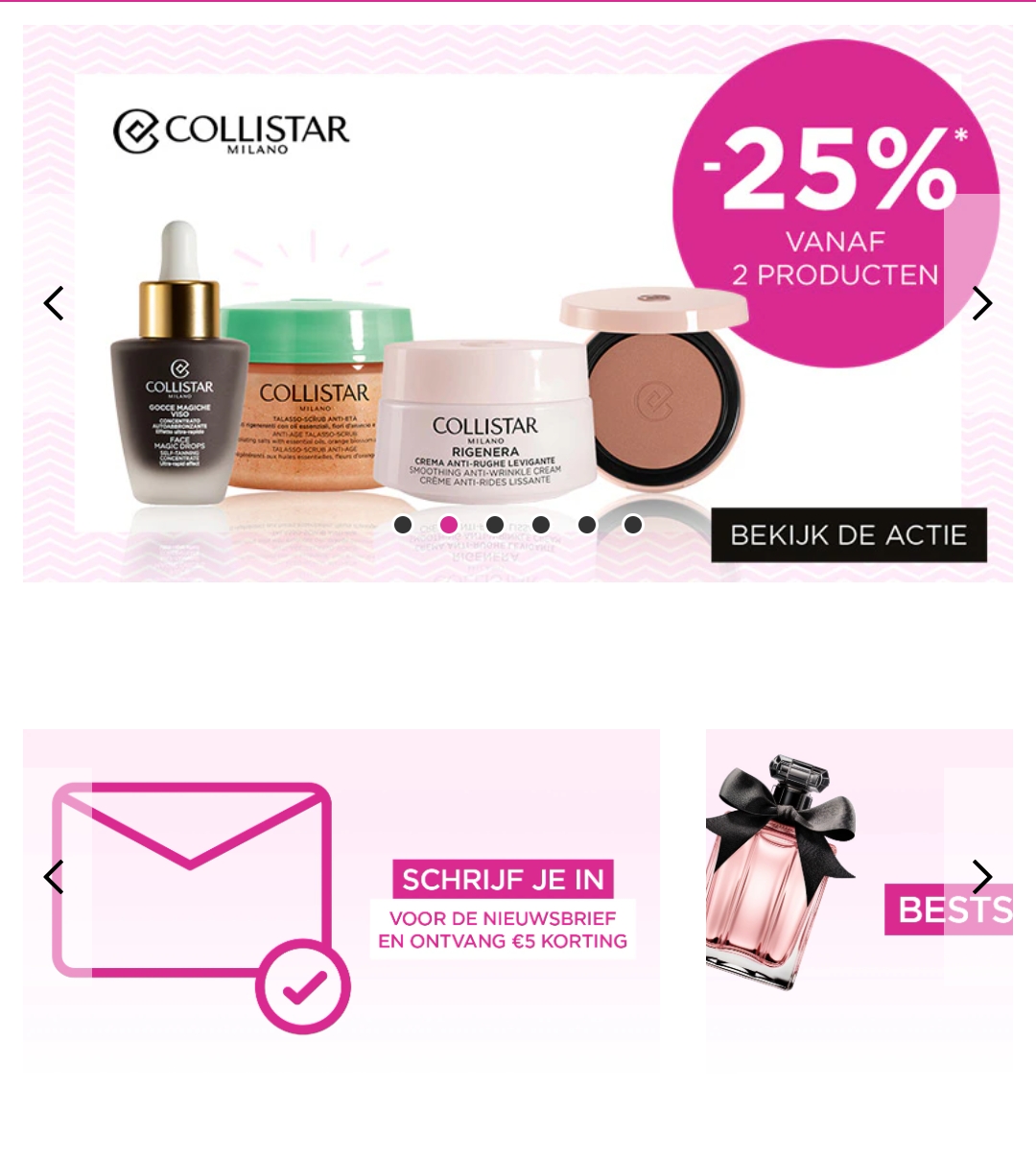 25% COLLISTAR vanaf 2 producten ici Paris xl