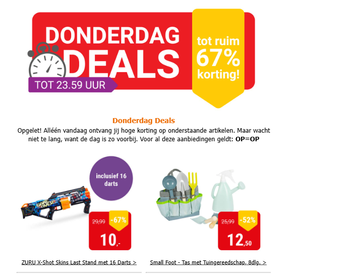 Donderdagdeal Lobbes: tot -67% op speelgoed