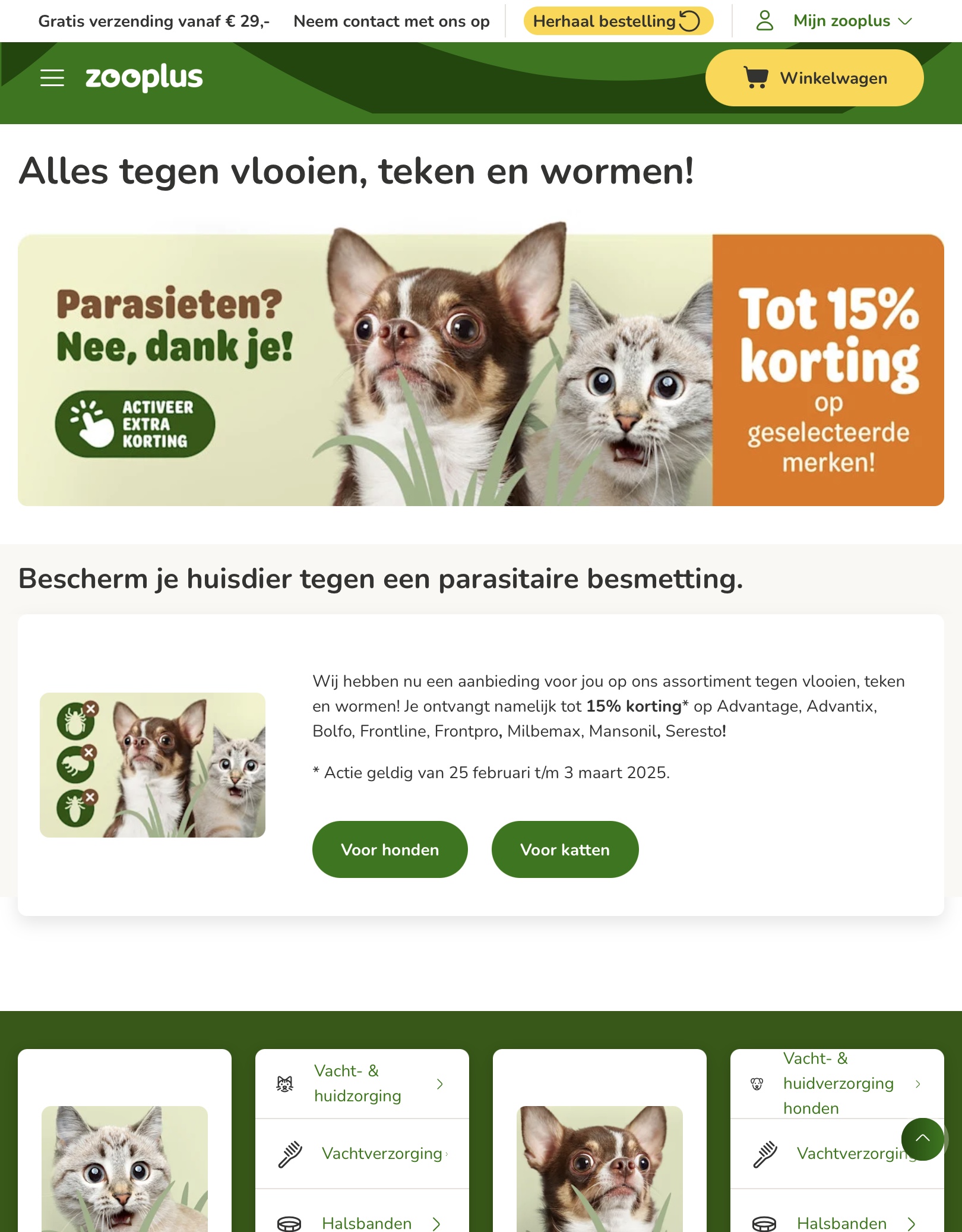 Alles tegen vlooien, teken en wormen