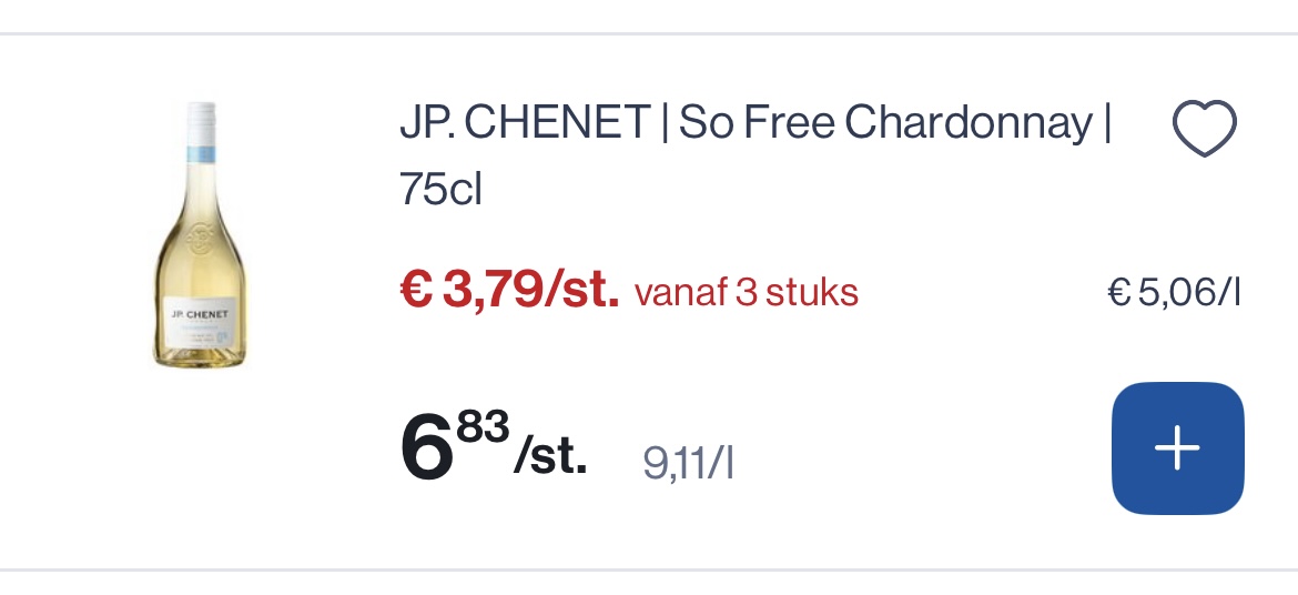 Jp chenet so free chardonnay 75 cl