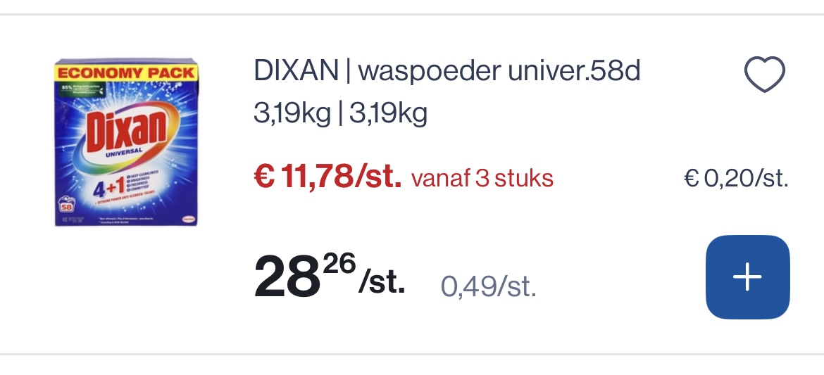 Dixan waspoeder univer 58 d