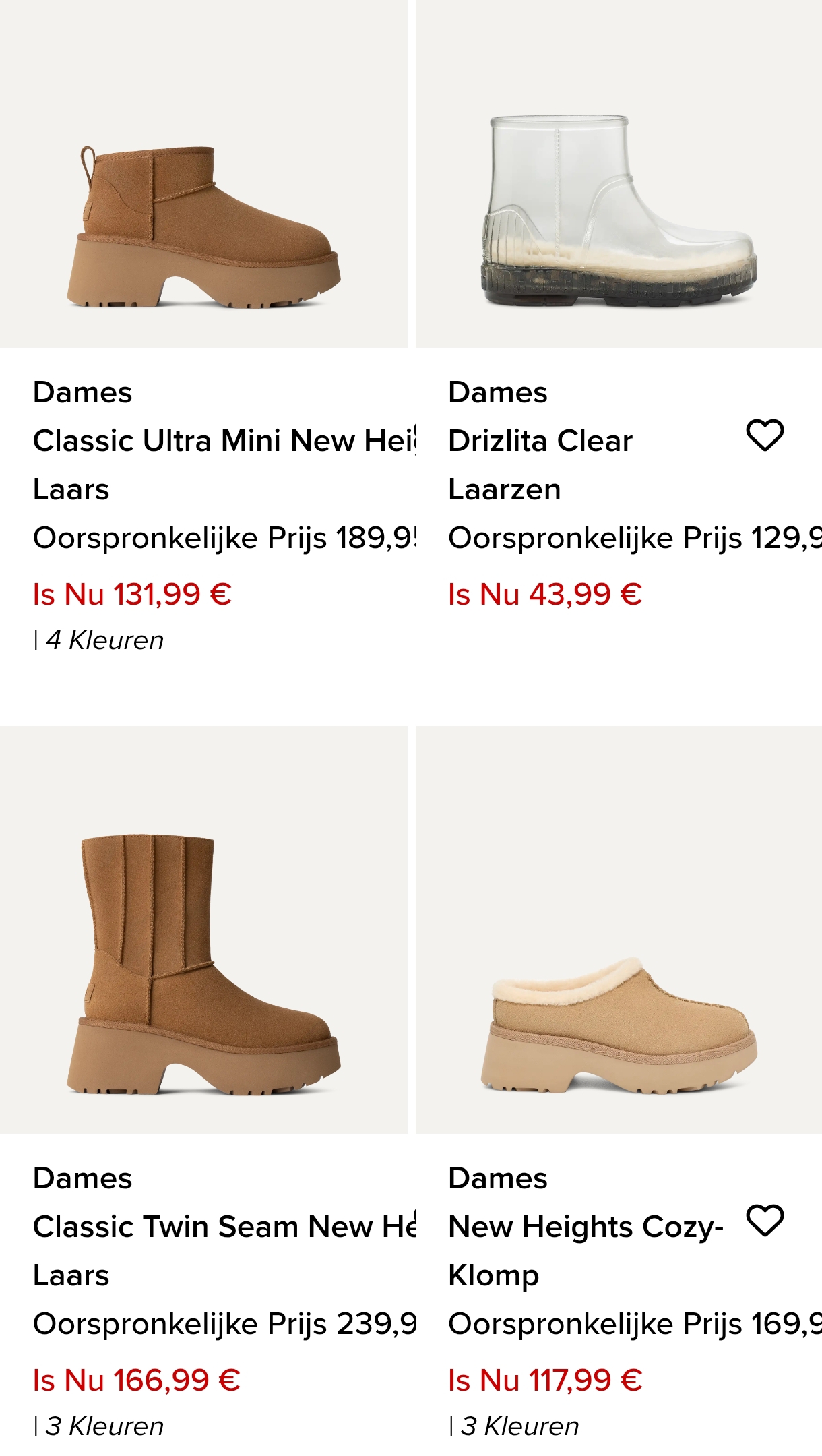 Ugg outlet tot 70% korting