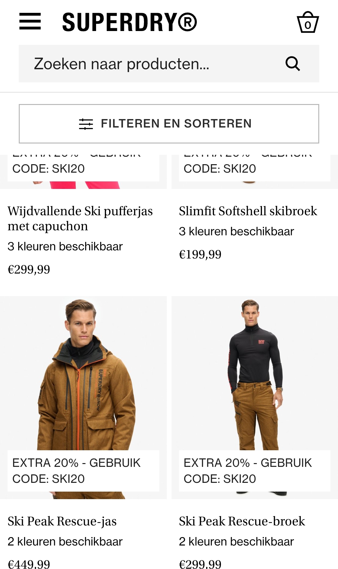 Superdry 20% ski-artikelen