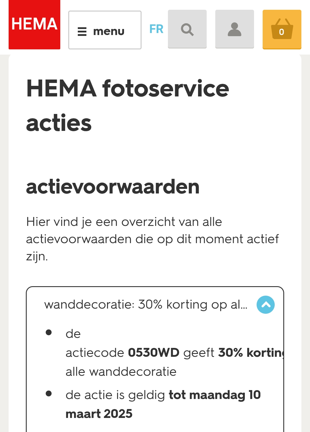 Wanddecoratie 30% hema
