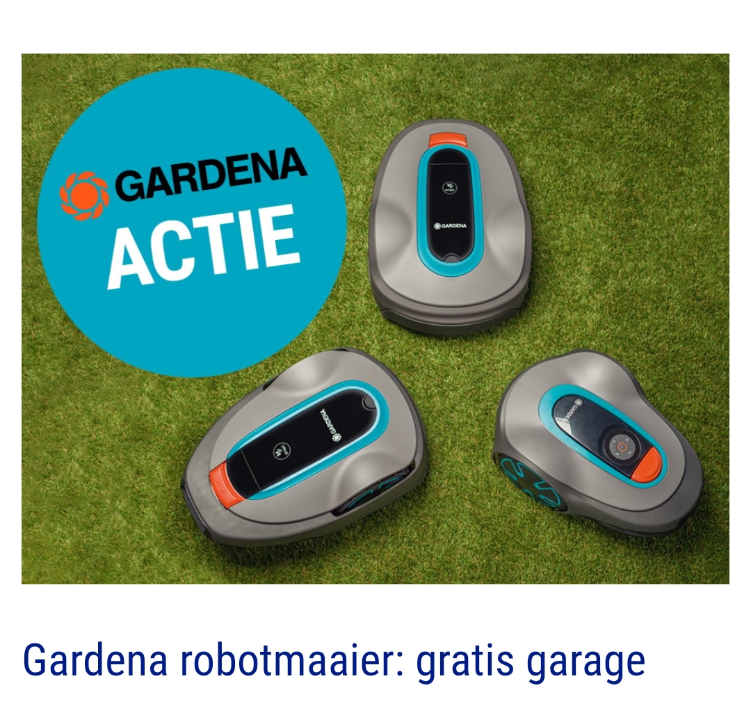 Gardena robotmaaier: gratis garage