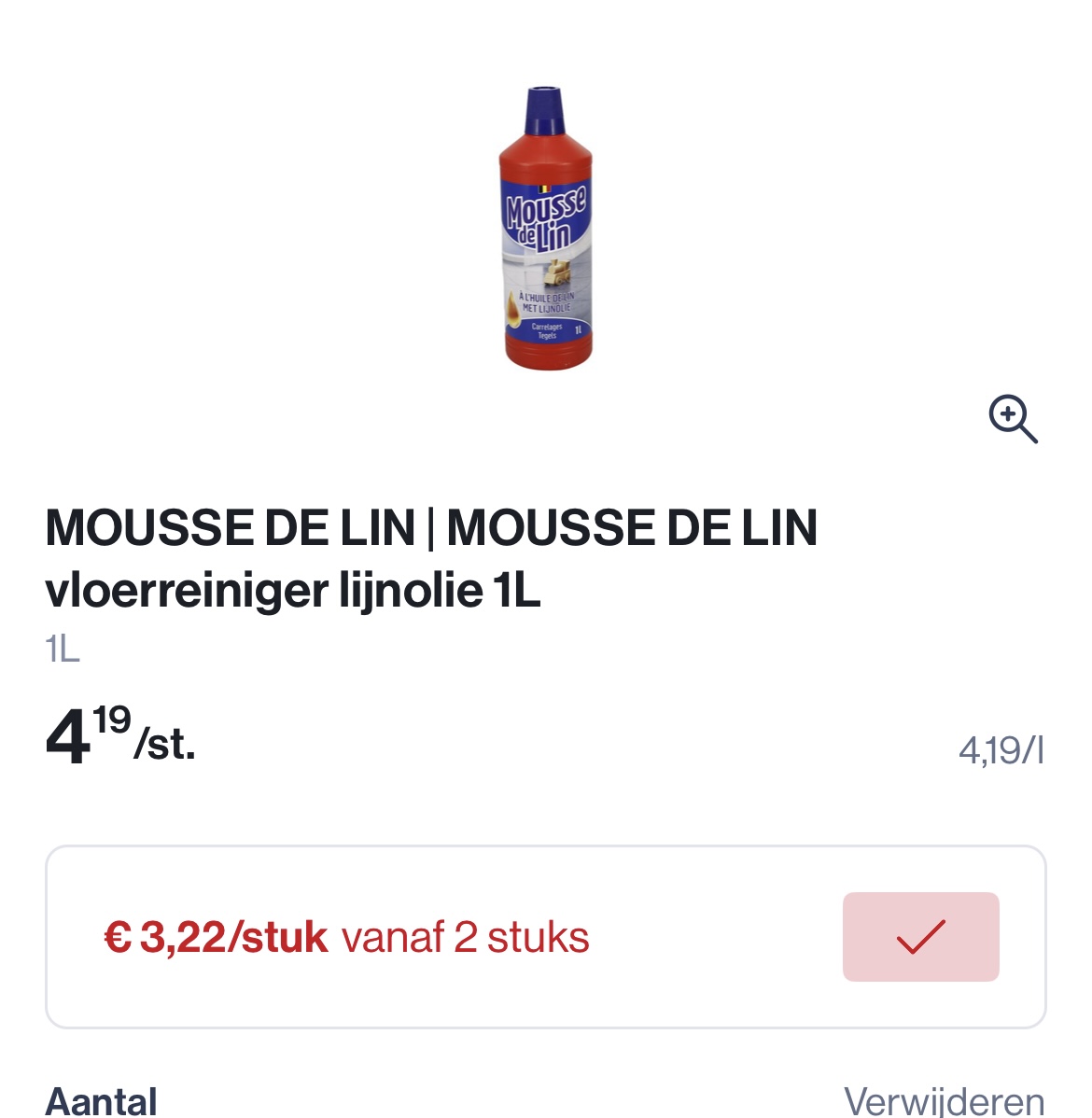 Mousse de Lin vloerreiniger