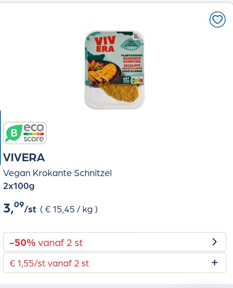 Collect&go VIVERA Vegan Krokante Schnitzel 2x100g