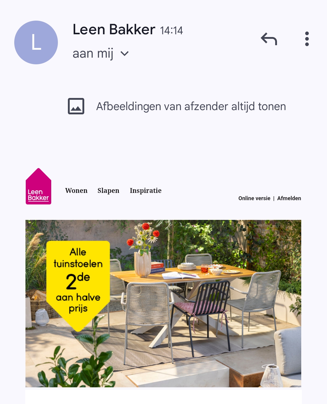 Leen bakker tuinstoelen